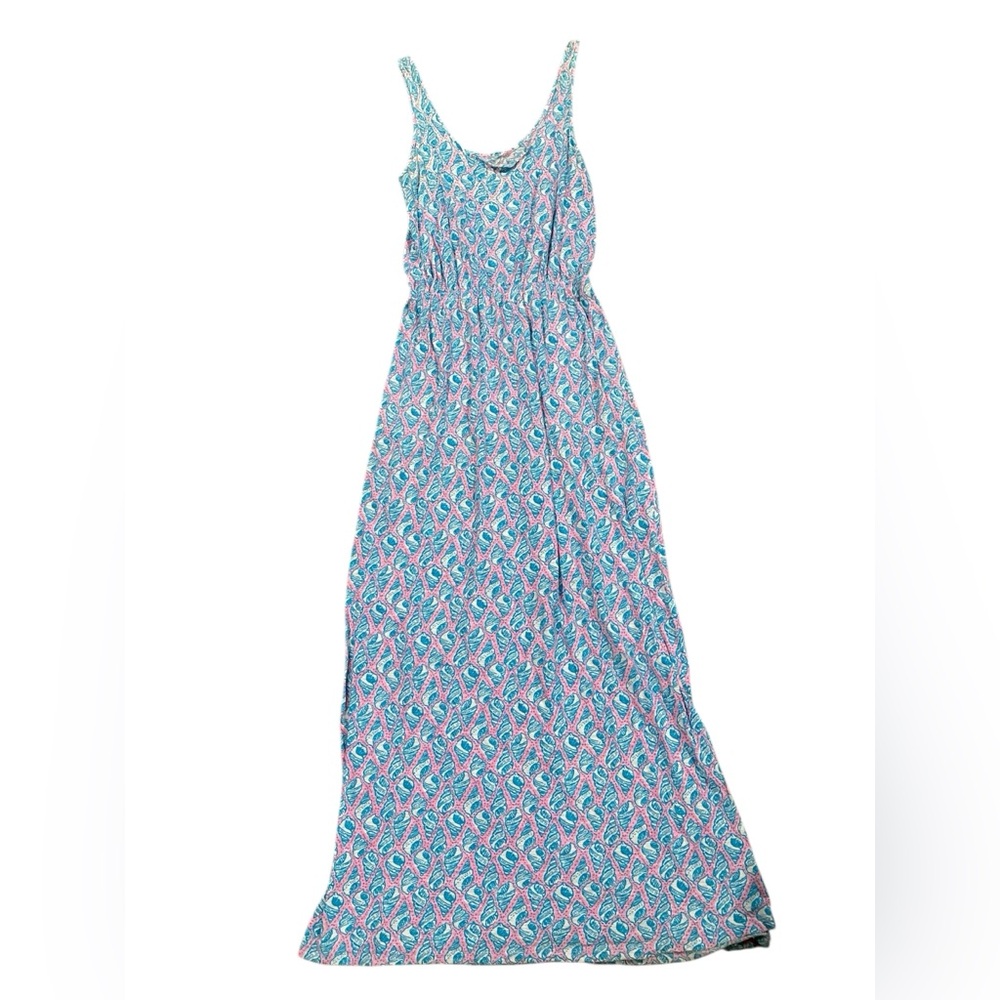 Lilly Pulitzer Serena Seashell Colorful Maxi Dress‎ Small